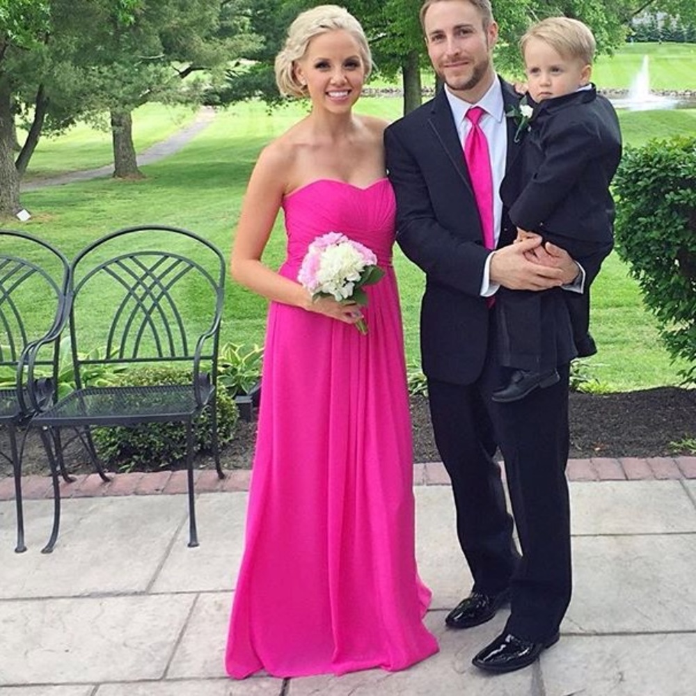 David’s Bridal Begonia bridesmaid dress